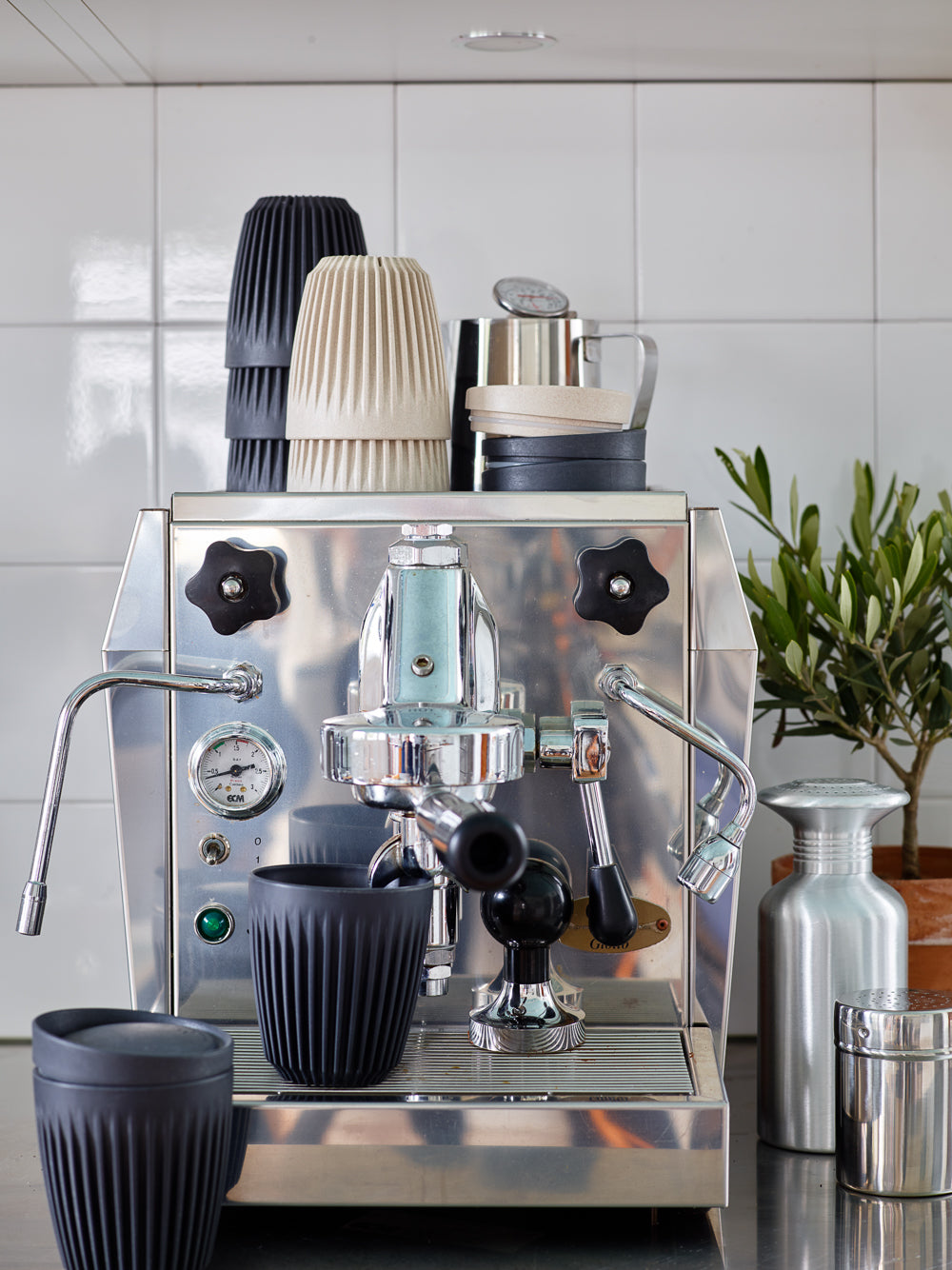 Huskee mugg med lock - Mellan