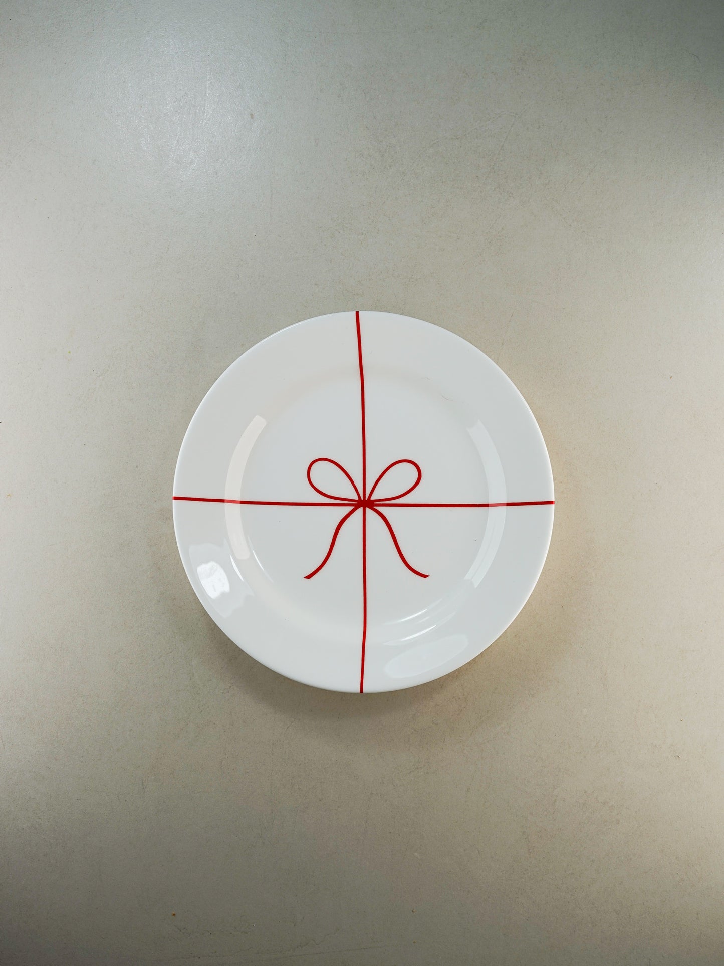 Christmas plate assiette